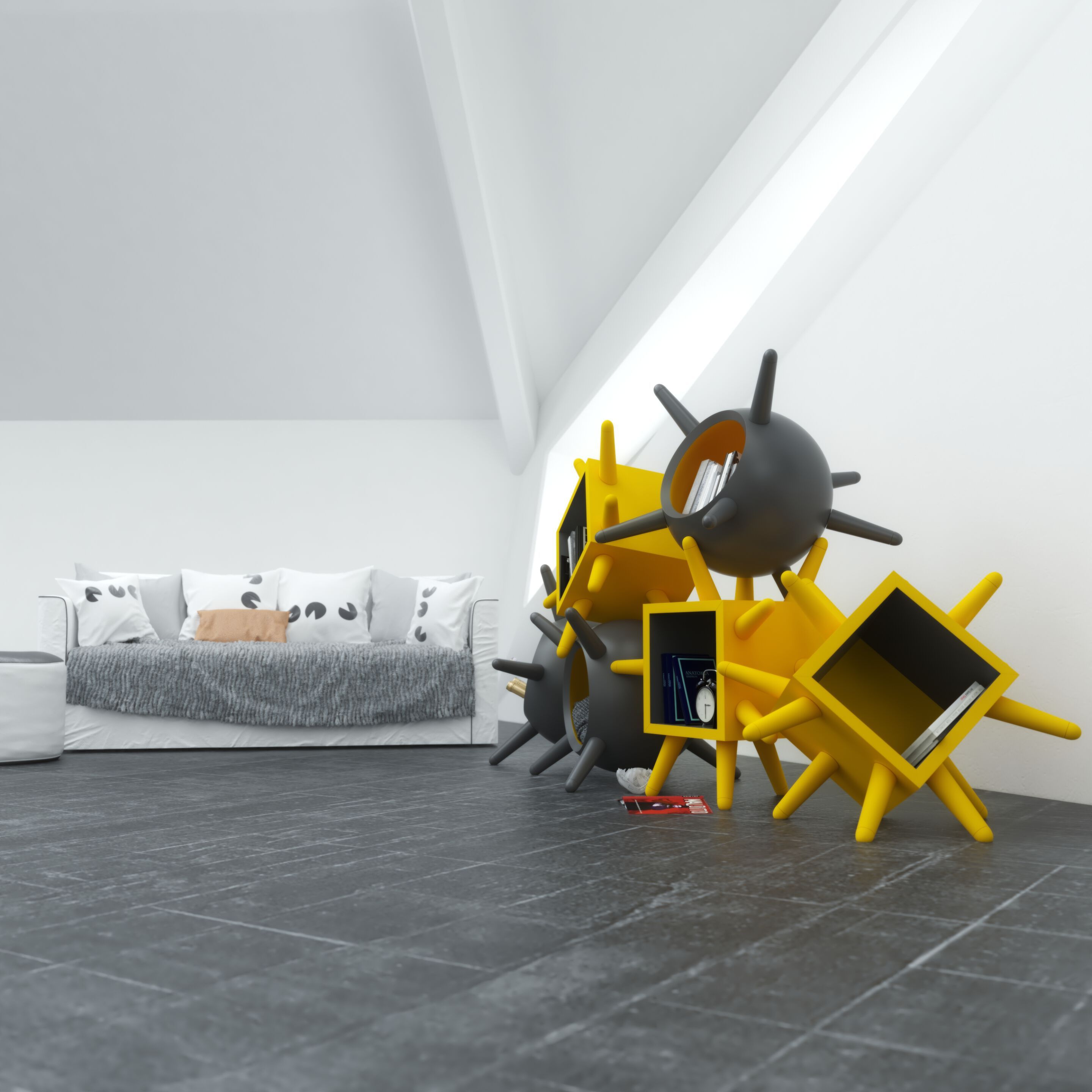 Деревянный модульный книжный шкаф Concepticon OLEG ARCH-00085734 - Вид №2