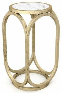 Prieto Studio Высокий стол из железа и мрамора  Cre004