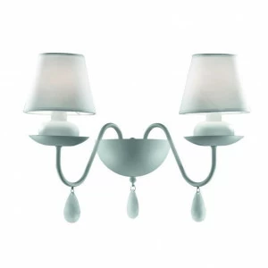 Бра Ideal Lux Blanche AP2 Bianco IDEAL LUX  077583 Белый