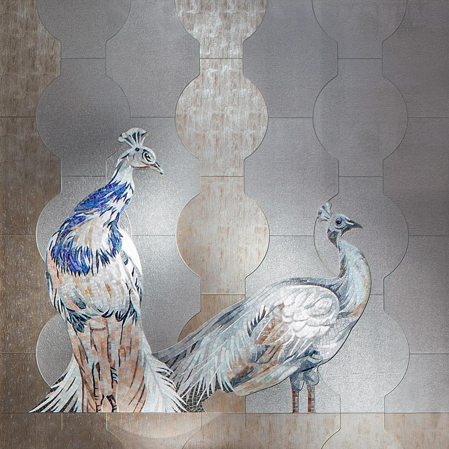 SICIS Troy Feather Grey ДЕКОРАТИВНЫЙ VETRITE sun-id-1991118 - Вид №57