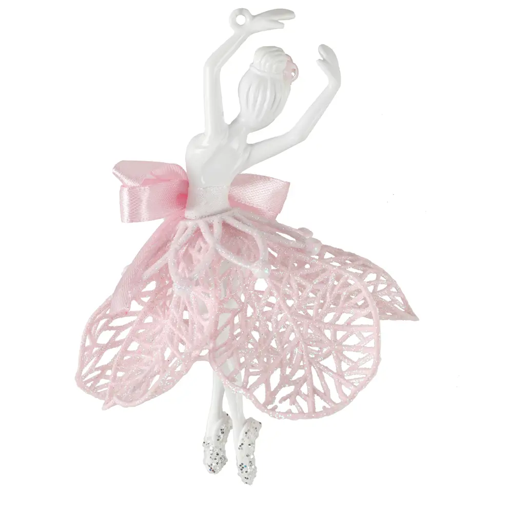 84884205 Новогоднее украшение Балерина 15x13 см цвет розовый STLM-1463207 Santreyd  - Вид №1