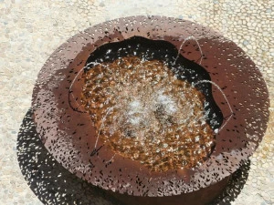 CYRIA Фонтан из стали Corten ™ Migration