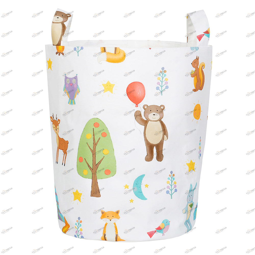 Тканевая корзина Forest Party VAMVIGVAM FOREST PARTY 282038 Белый;зеленый;коричневый Santreyd 