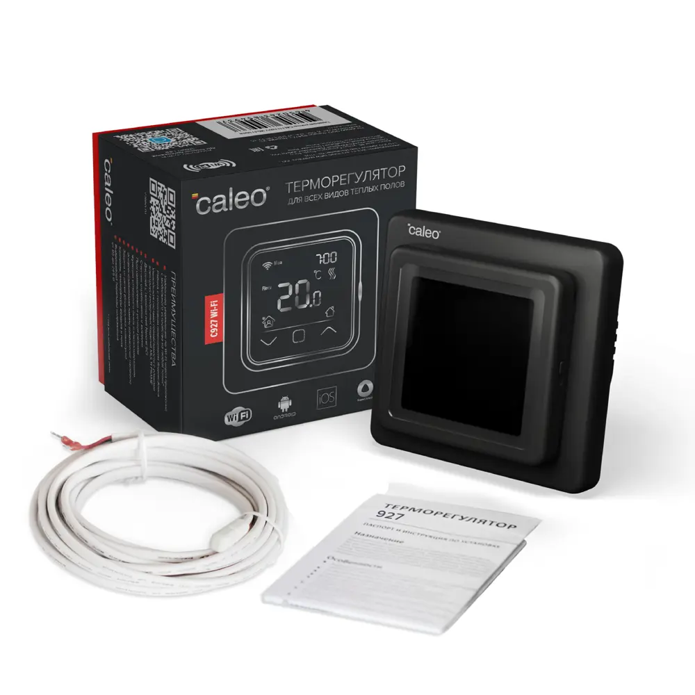 Терморегулятор для теплого пола Caleo C927 механический цвет черный STLM-2196083 - Вид №3