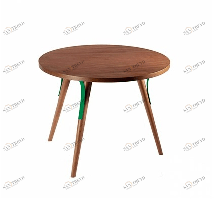 Mambo Unlimited Ideas Круглый деревянный журнальный столик Way sun-id-1403621