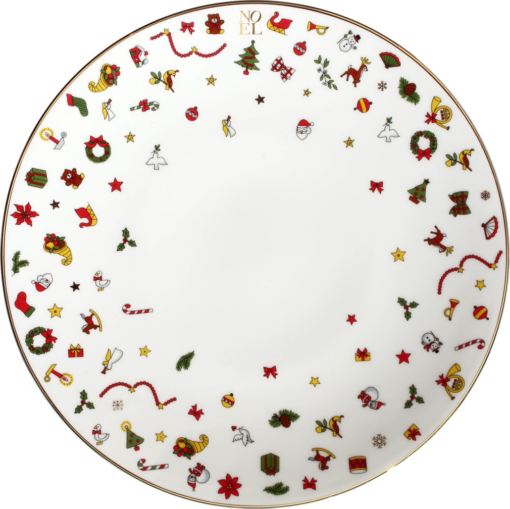 10668234 Taitu Тарелка обеденная Taitu "Новый год" 28см Фарфор 