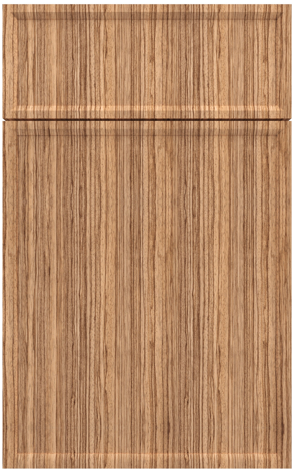 Фасады для кухни Модерн Фрезеровка «Модена» Зебрано светлое №125 SIDAK SIST322-11029