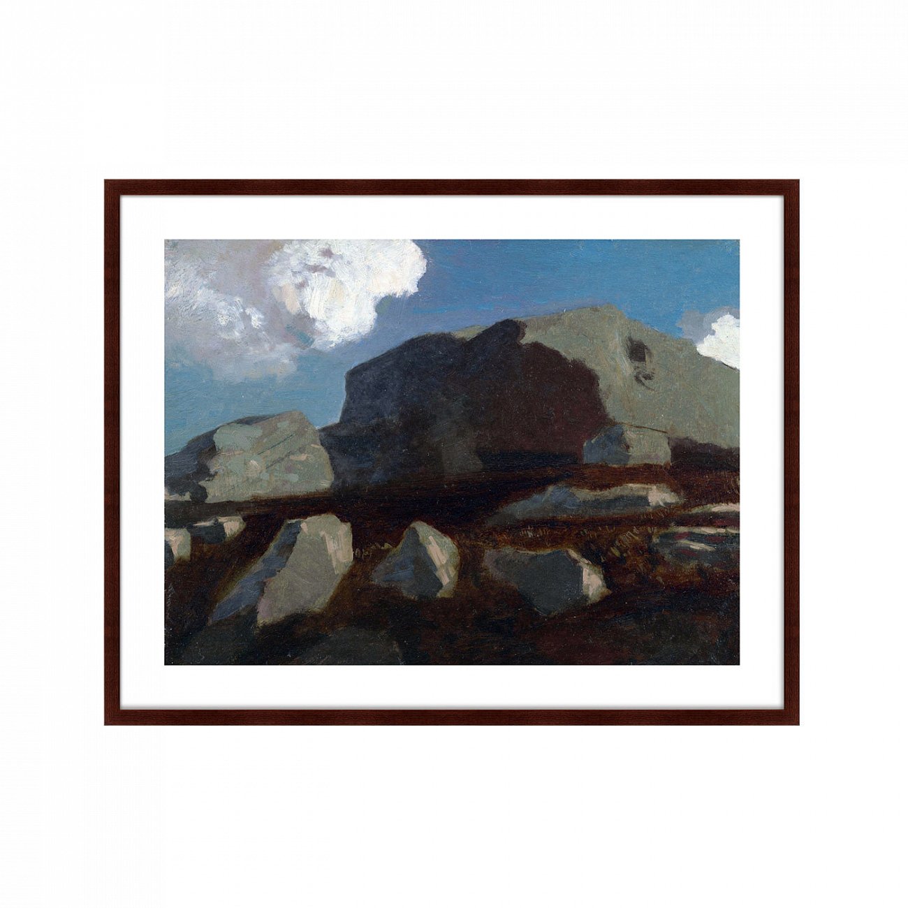 Картина: Landscape with Rocks, near Royan, 1875г. КАРТИНЫ В КВАРТИРУ  264114 Разноцветный  - Вид №1