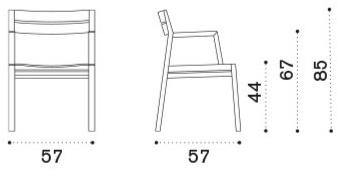 Ethimo Садовый стул из тика с подлокотниками Costes sun-id-1435780 - Вид №13