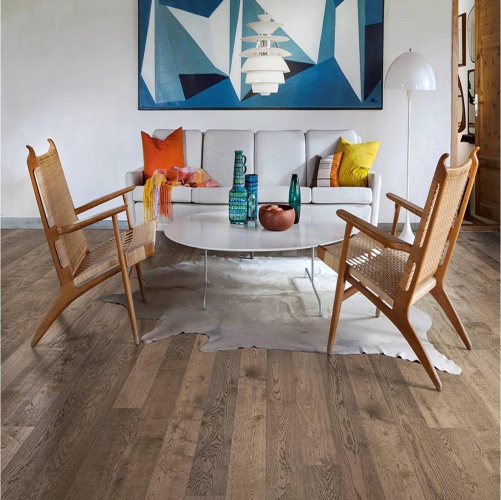 Паркетная доска Karelia Дуб ANTHRACITE GREY 2600200117 - Вид №2