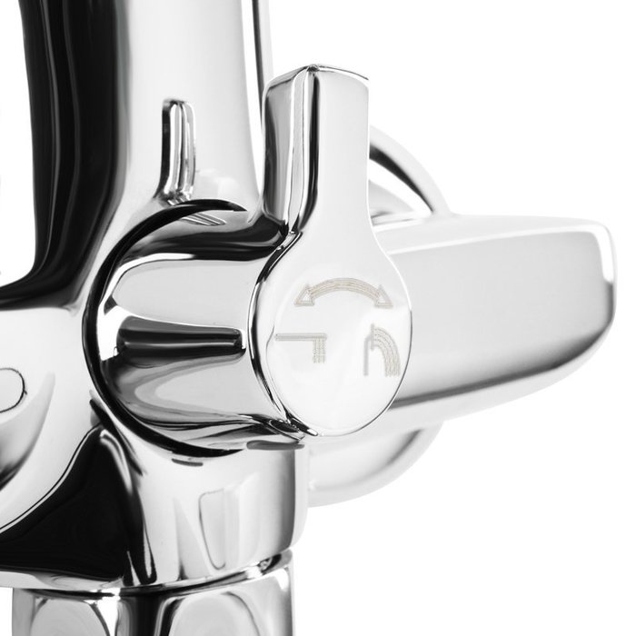 NIASBLCM10 Смеситель для ванны с длинным изливом с керамическим дивертором Milardo Niagara - Вид №2