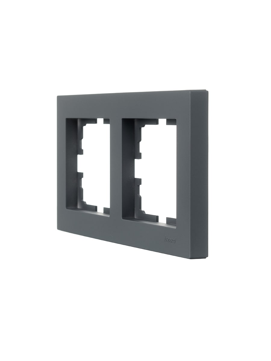 VESNA Рамка 2-я горизонтальная графит LEZARD 742-3400-147 - Вид №2
