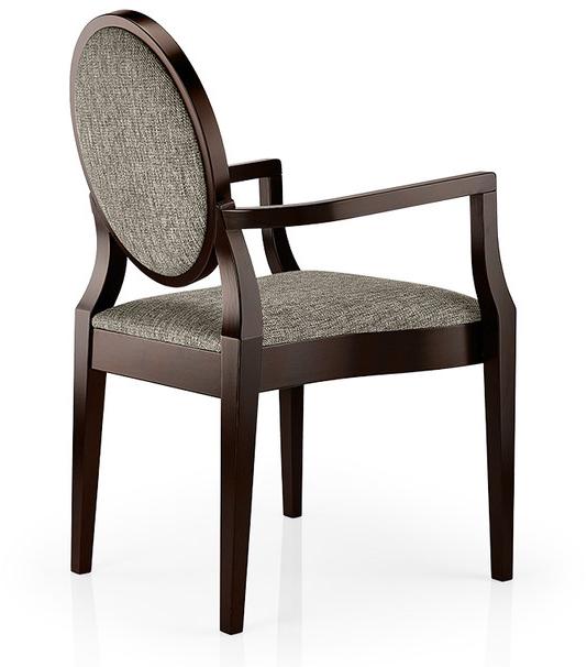 JMS Штабелируемый тканевый стул с подлокотниками Monolisa M445ce - Вид №1