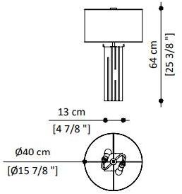 Paolo Castelli Настольная лампа из стекла ручной работы sun-id-1482613 - Вид №5