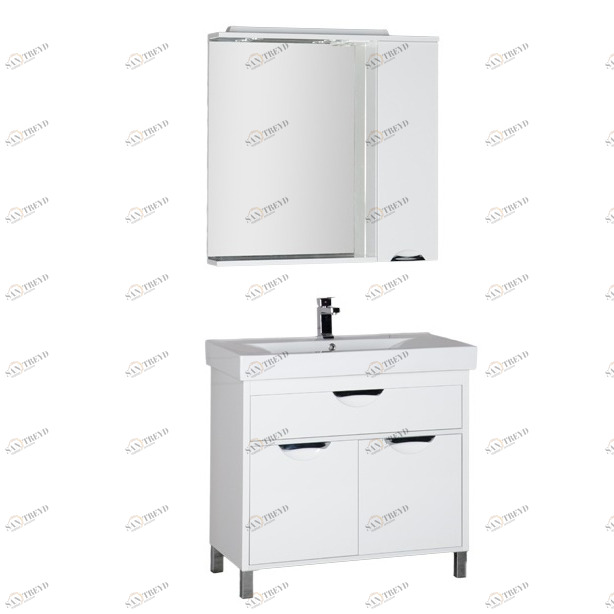 Комплект мебели Aquanet Гретта 90 белый 00179244