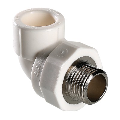 VTp.753.0.02504 Фитинг полипропиленовый – угольник с переходом на наружную резьбу Valtec 25 мм х 1/2" 