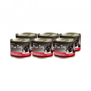 ПР0025891*6 Корм для собак Говядина 200г (упаковка - 6 шт) PRO DOG