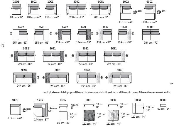 NICOLINE Секционный диван со съемным чехлом из ткани sun-id-1369938 - Вид №3