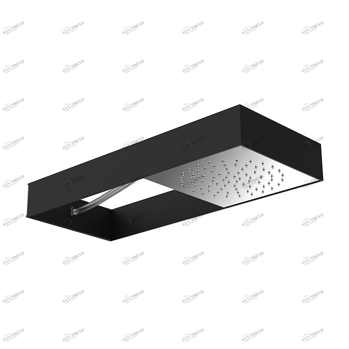 F2991N Верхний душ Moove в чёрной матовой раме FIMA CARLO FRATTINI Wellness 