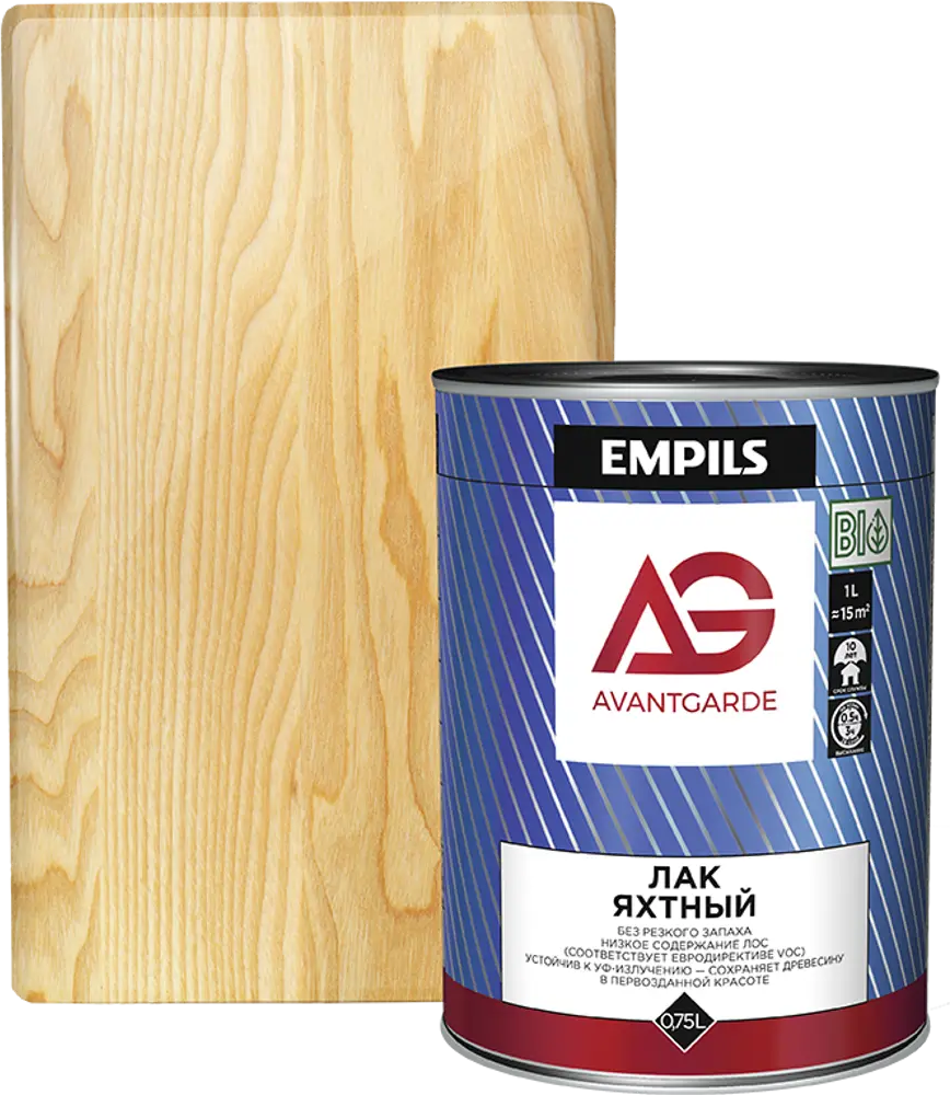 Яхтный лак Avantgarde для защиты дерева от ультрафиолета и влаги 82679180