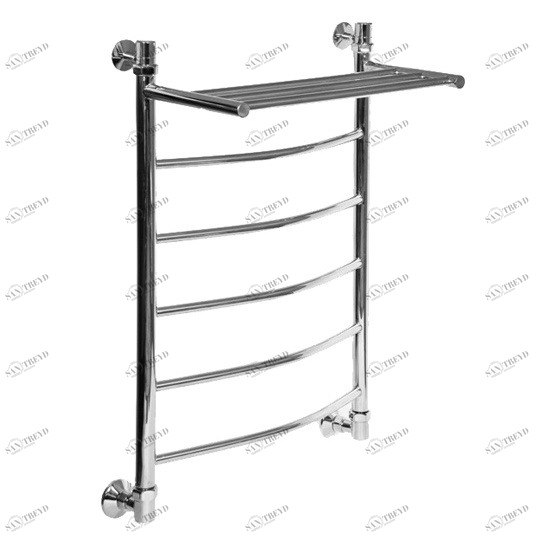 Полотенцесушитель водяной Aquanet Моника ЛД ВП 800x600, с верхней полкой 00184177