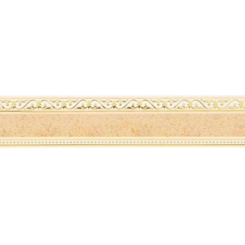 Santreyd Монарх - потолочный трехрядный карниз с орнаментом, 3 м, песок 83325287 STLM-0040472 - Вид №1