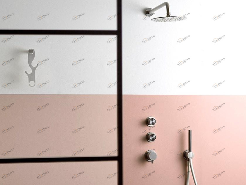 MINA Термостатический душевой набор из нержавеющей стали с ручным душем Synth 44p3+0421+0700+35200+f400+g8