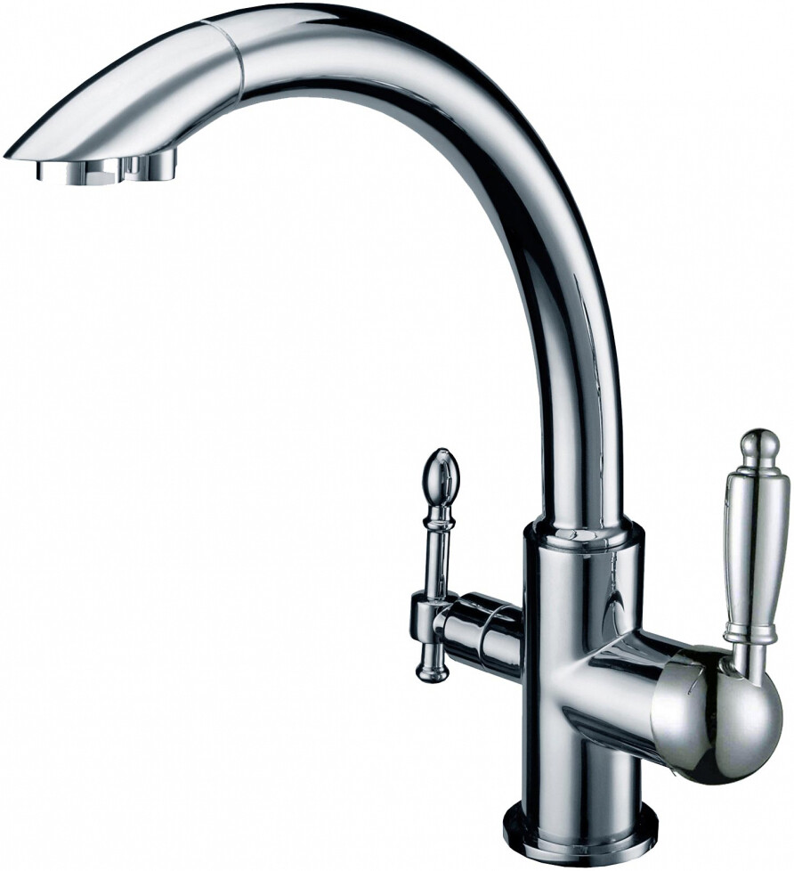 Смеситель ZorG Clean Water ZR 314 YF-33 для кухонной мойки, хром