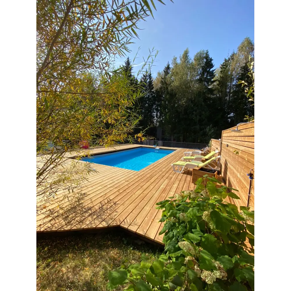 Террасная доска двухсторонняя 28x140x1000 мм импрегнированная вельвет 0.14 м² РУСШПАЛА STLM-2079934 - Вид №5