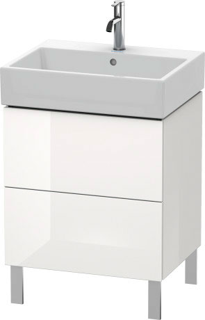 LC677508585 L-Cube Тумбочка напольная Белый глянцевый лак Duravit - Вид №2