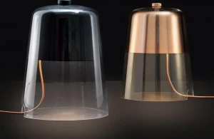 Oluce Настольная лампа из дутого стекла с диммером