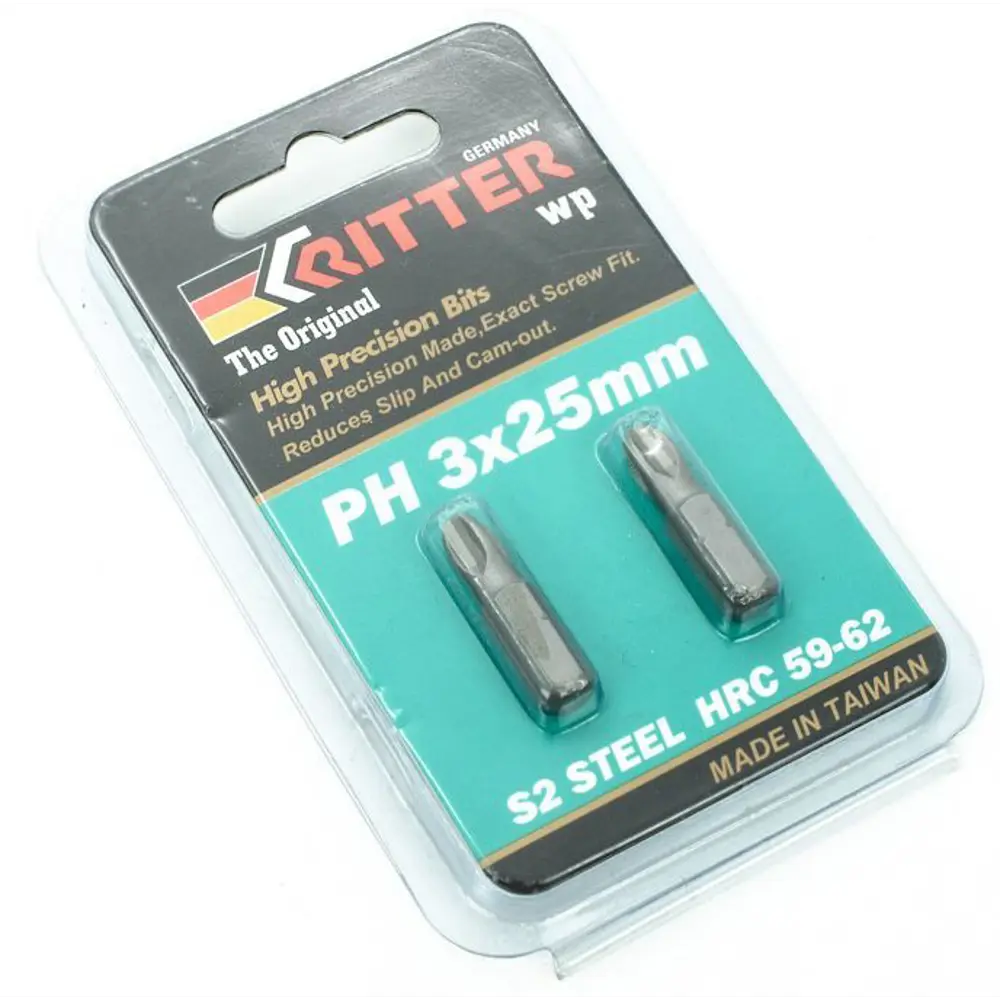Бита магнитная Ritter WP PS20112021 PH3x25 мм, 2 шт. 89391848 STLM-2209981  - Вид №2