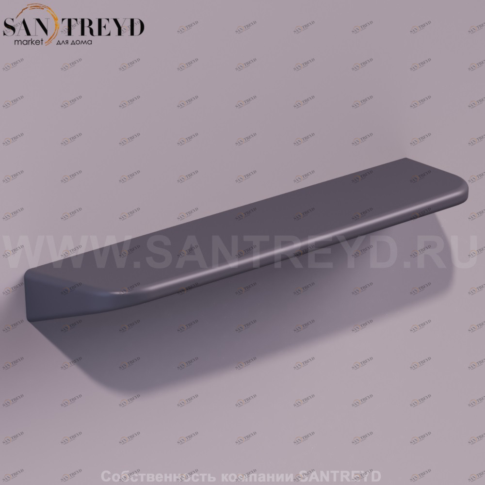 Полка подвесная BADEN BADEN 60 см черно-серая Simas DE16ANTRACITEMATT