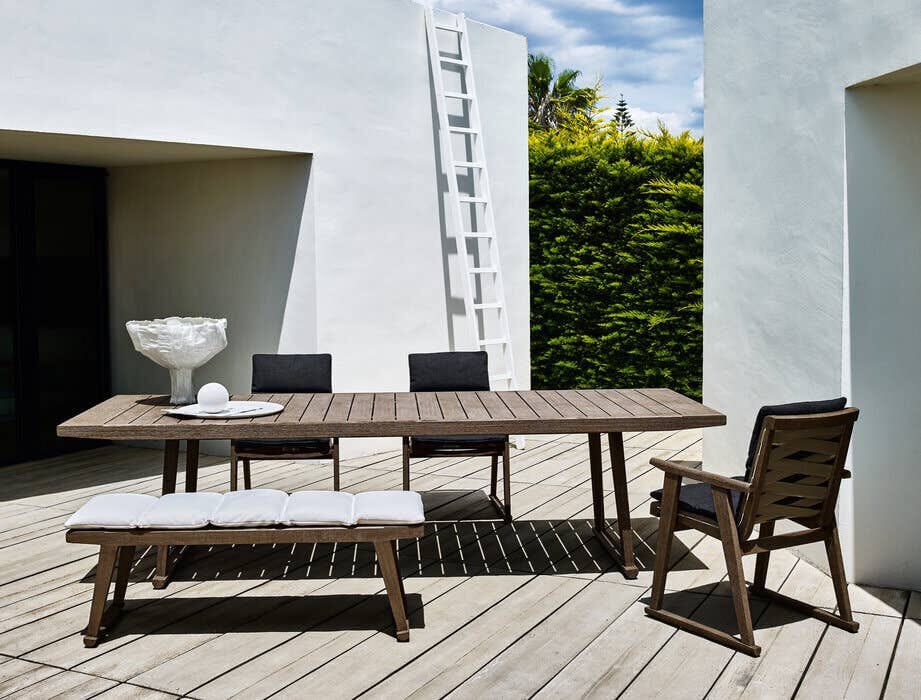 Прямоугольный садовый стол из тикового дерева B&B Italia Outdoor Чт ARCH-00063336 - Вид №7