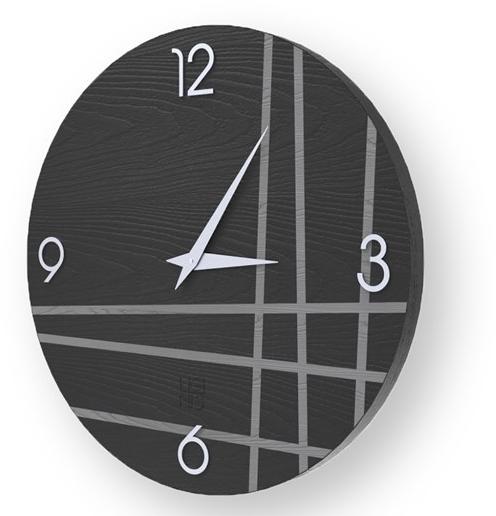 LIGNIS® Настенные часы из инкрустированного дерева Dolcevita lines 10.028 / 10.106 - Вид №1