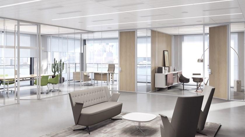 ESTEL GROUP Мобильная перегородка из закаленного стекла для офиса sun-id-1464530 - Вид №17