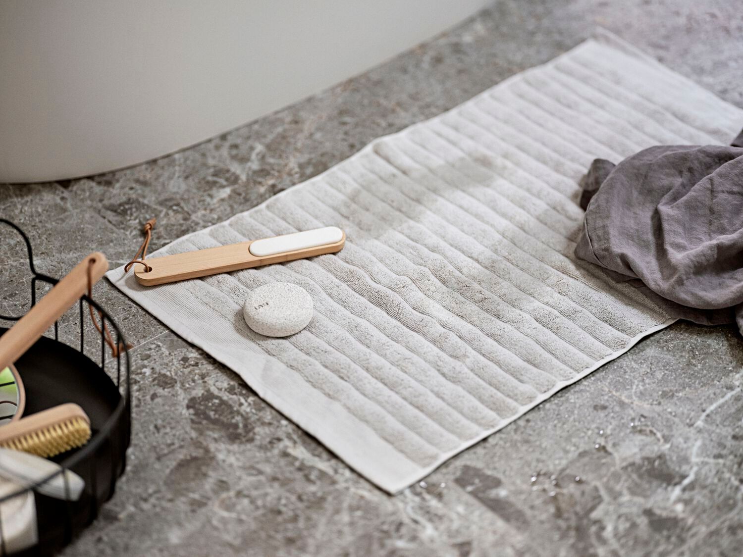 Хлопок прямоугольный сплошной цвет ванная комната ковер ZONE DENMARK Inu ARCH-00150312 - Вид №1