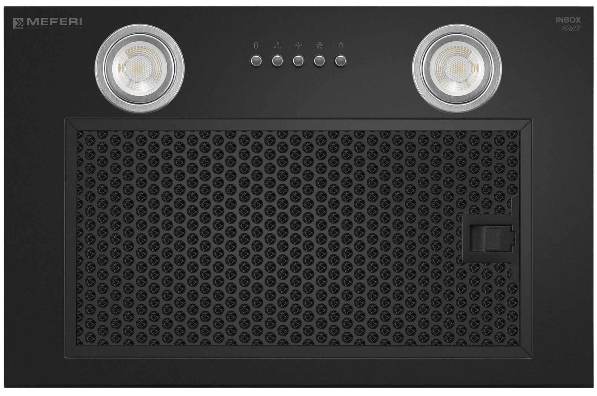 9168715 Вытяжка полновстраиваемая Meferi INBOX45BK POWER черный STDN-0036558 - Вид №4