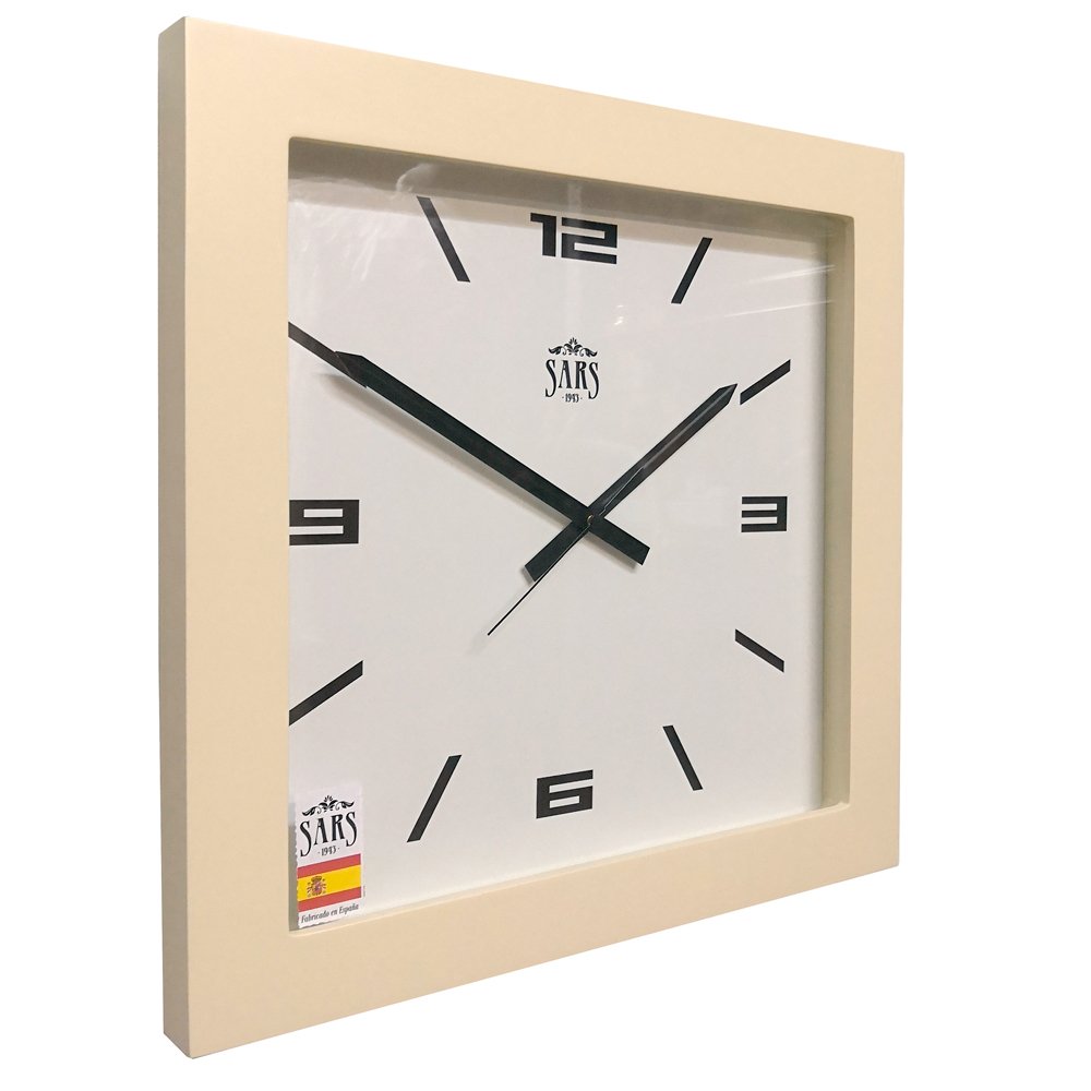Часы настенные бежевые большие Ivory SARS ДИЗАЙНЕРСКИЕ 00-3967109 Бежевый  - Вид №1