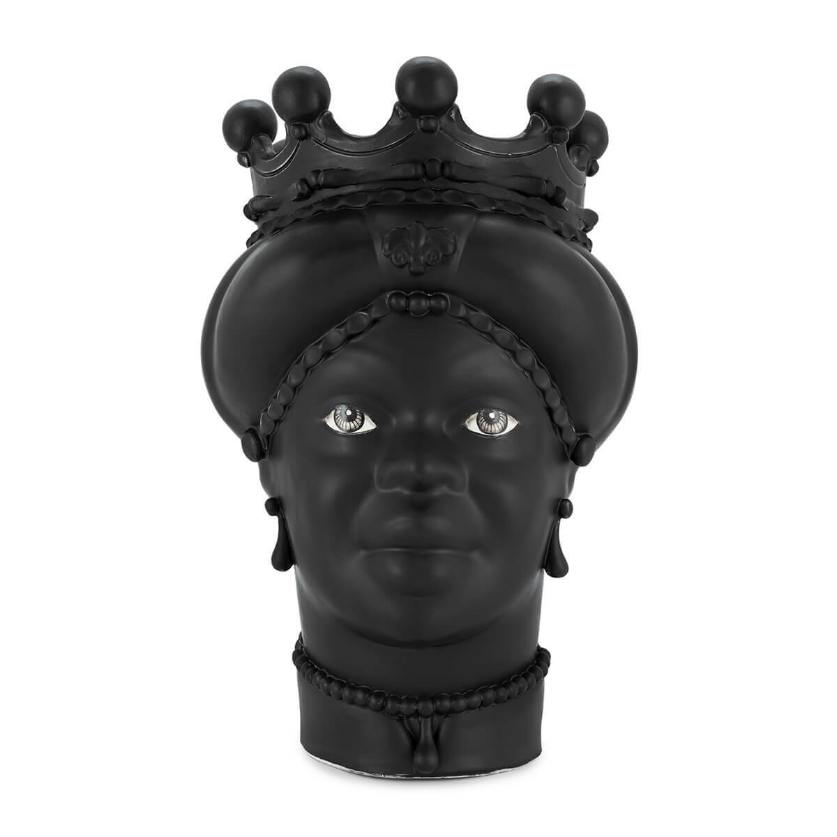 201072-BT ABHIKA ВАЗА MORO LADY ALL BLACK BLACK MAT 