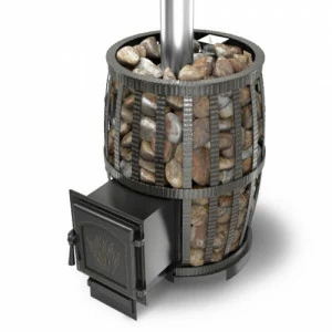 Банная печь Везувий Легенда Русский пар Ковка 18 (271) с закрытой каменкой