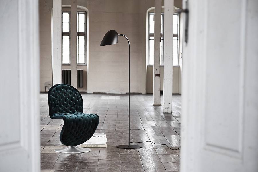 Лампа напольная Hitchcock, черная матовая Frandsen 39606551001 - Вид №1