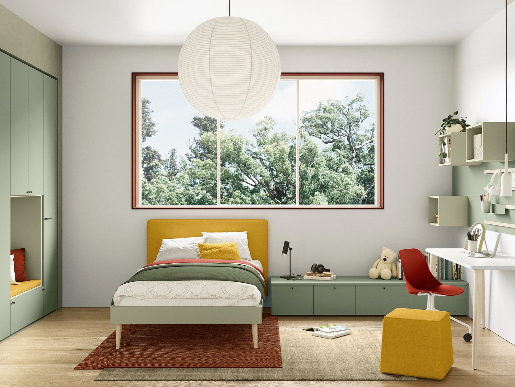 Деревянная спальня для мальчиков на заказ Colombini Casa Golf 2021 ARCH-00139237