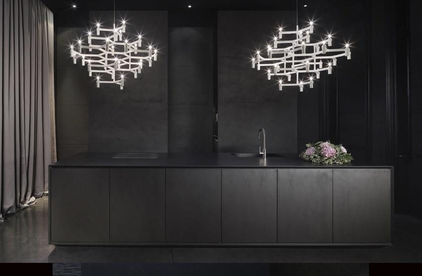 RIFRA Кухня с черным бетонным островом One sun-id-1399093 - Вид №1