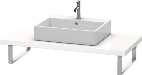 LC102C09191 L-Cube Консоль для накладных раковин и встраиваемых умывальников Серо-коричневый декор Duravit - Вид №1