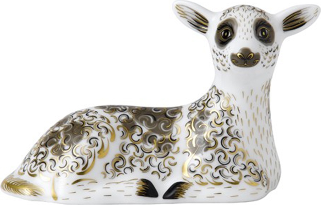 10545644 Royal Crown Derby Пресс-папье Royal Crown Derby "Ягненок" 8см Фарфор костяной 