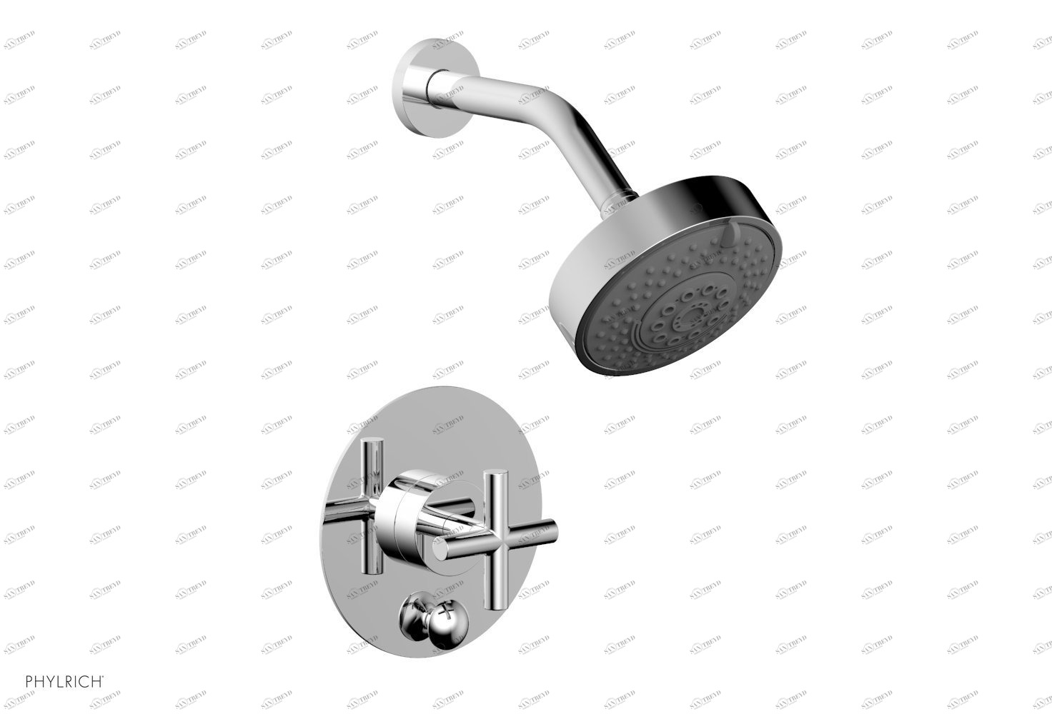 Душевая панель TRANSITION Phylrich  4-087-026 Хромированный
