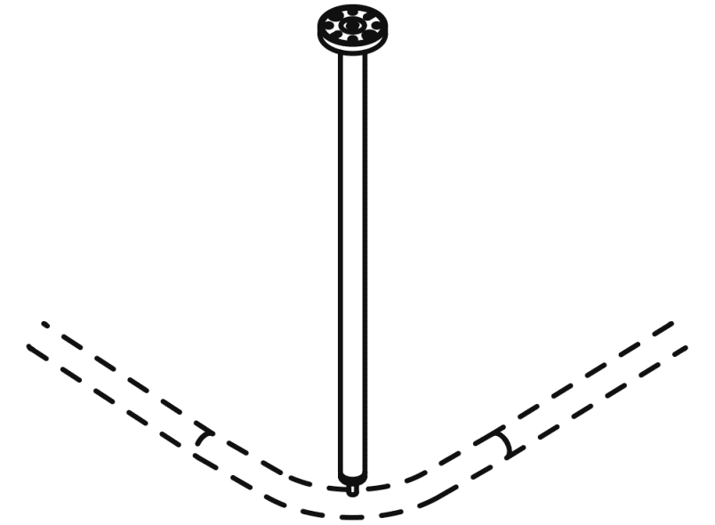 900.34.003XA потолочная подвеска HEWI System 900 - Вид №3