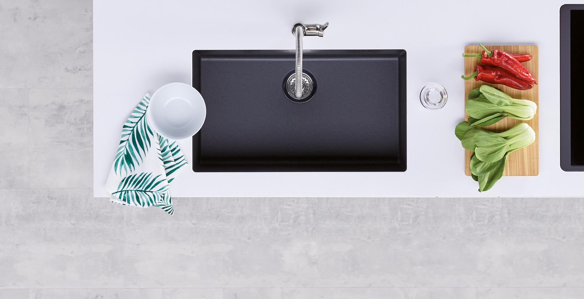 523442 Кухонная мойка Blanco Subline 700-U антрацит  Blanco Subline Антрацит - Вид №1