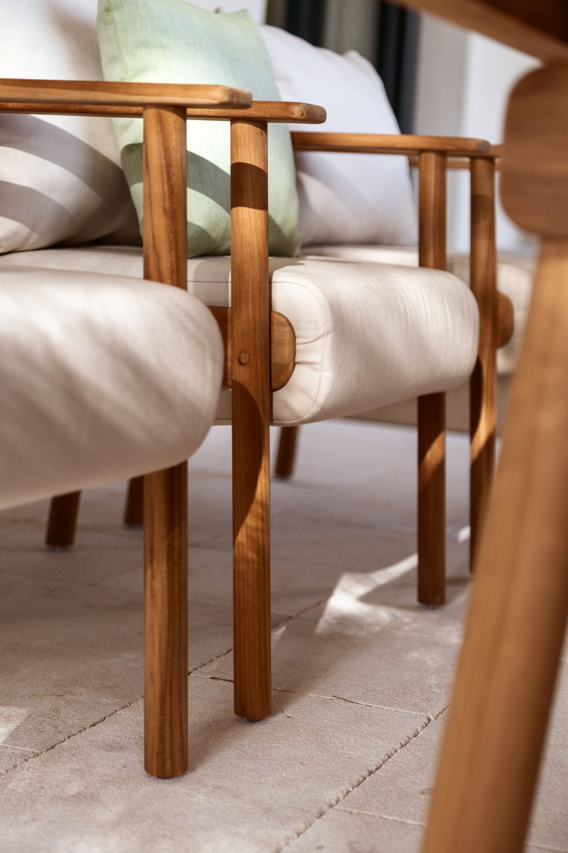 Садовый стул из тикового дерева с подушками Sunbrella FJAKA Pomalo ARCH-00099201 - Вид №13